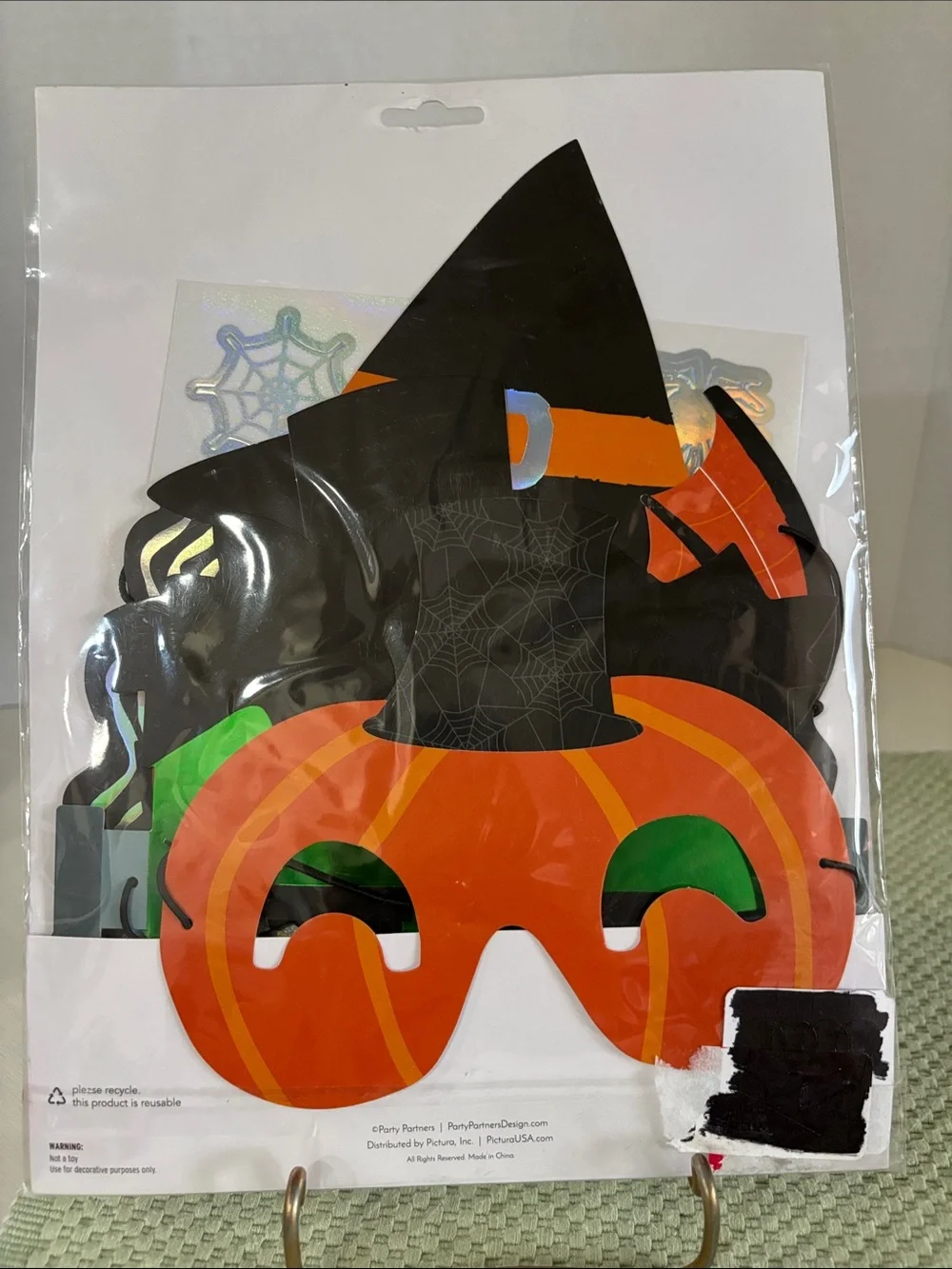 Party Partner Happy Halloween DIY 6 Mask Kit for Decorative Use